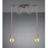 TRIO Suspension intérieur laiton fumé ROPE - Pas cher