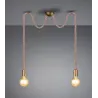 TRIO Suspension intérieur laiton fumé ROPE - Pas cher
