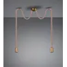TRIO Suspension intérieur laiton fumé ROPE - Pas cher