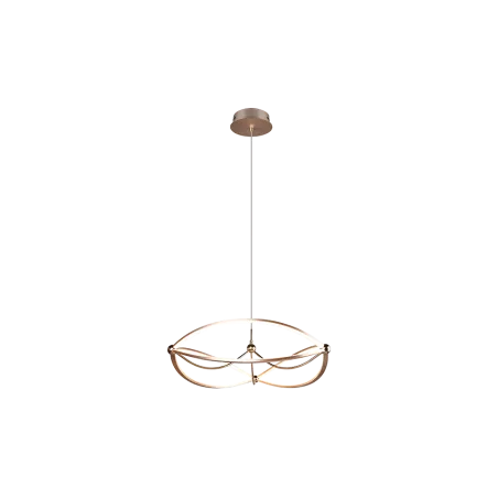 TRIO Suspension intérieur laiton mat CHARIVARI - Pas cher