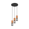 TRIO Suspension intérieur noir mat TOSH - Pas cher