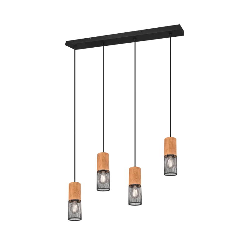 TRIO Suspension intérieur noir mat TOSH - Pas cher