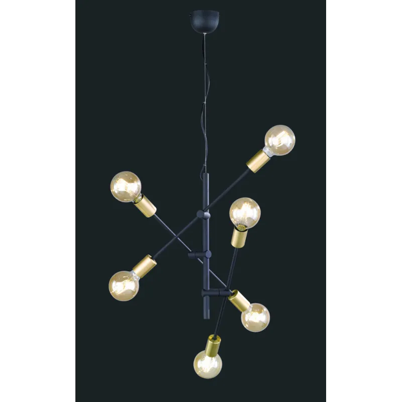 TRIO Suspension intérieur noir mat CROSS - Pas cher