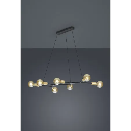 TRIO Suspension intérieur noir mat CROSS - Pas cher
