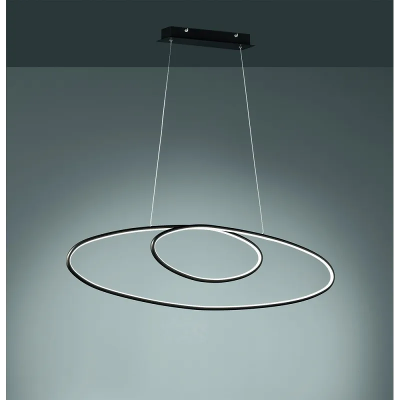 TRIO Suspension intérieur noir mat AVUS - Pas cher