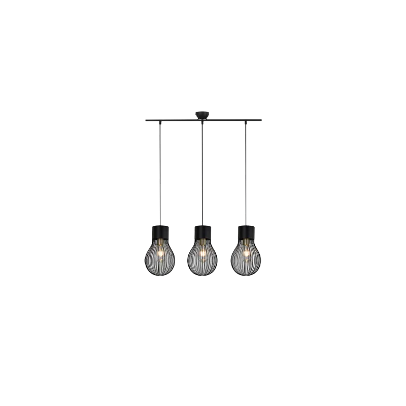 TRIO Suspension intérieur noir mat DAVE - Pas cher