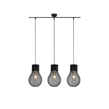 TRIO Suspension intérieur noir mat DAVE - Pas cher