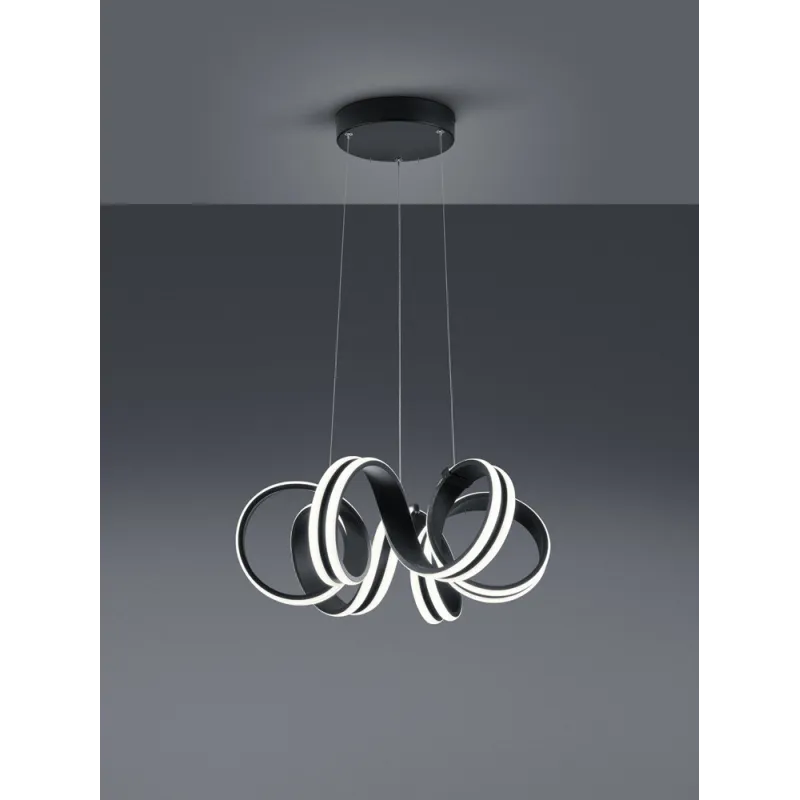TRIO Suspension intérieur noir mat CARRERA - Pas cher