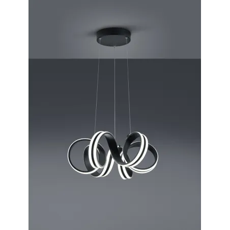TRIO Suspension intérieur noir mat CARRERA - Pas cher
