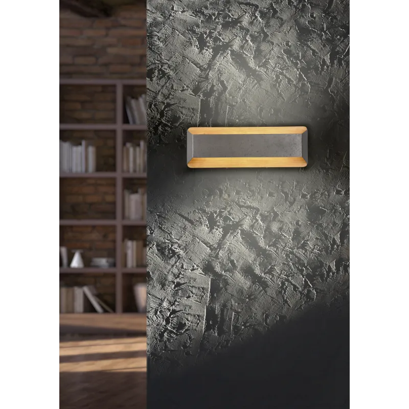 Applique Intérieur Métal Nickel antique 230V. LED 3000K 1500lm.