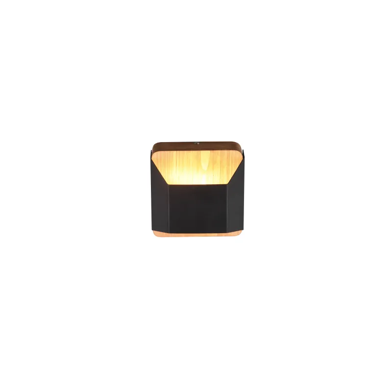 Applique Intérieur Métal noir mat 230V. LED 3000K 400lm.