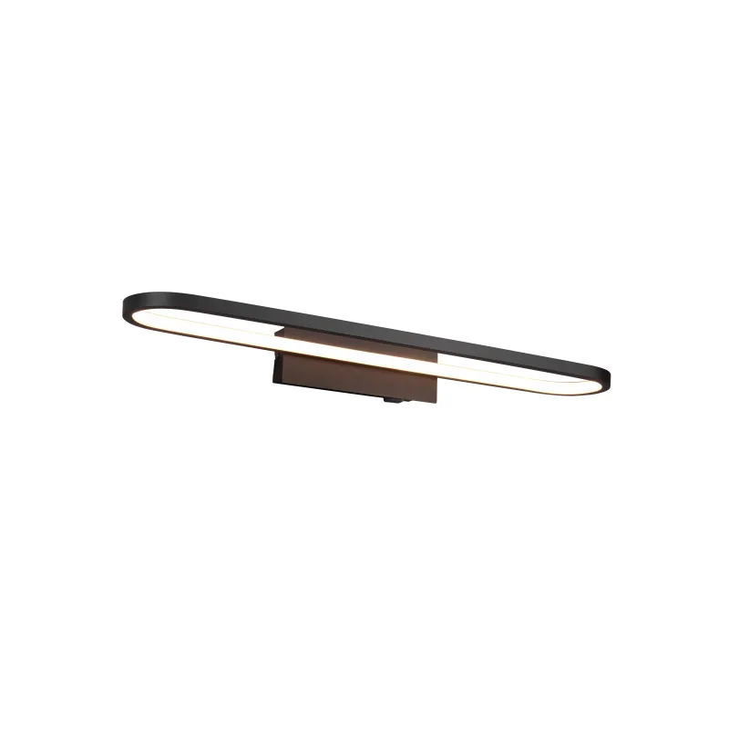 Applique Intérieur Métal noir mat 230V. LED 3000K 2700lm.