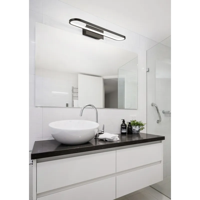 Applique Intérieur Métal noir mat 230V. LED 3000K 2700lm.