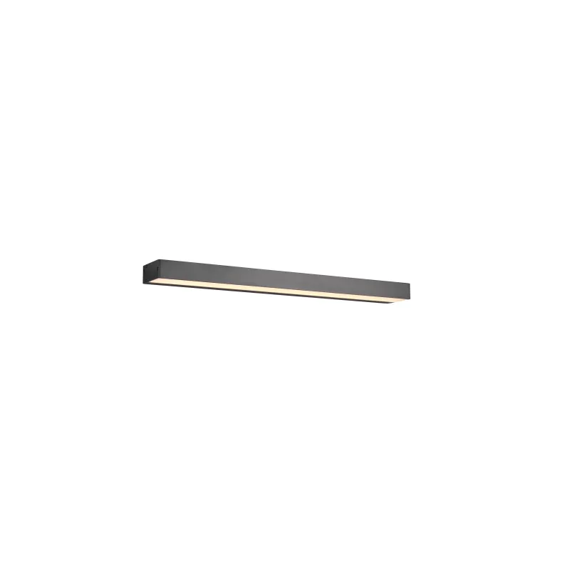 Applique Intérieur Aluminium noir mat 230V. LED 3000K 800lm.