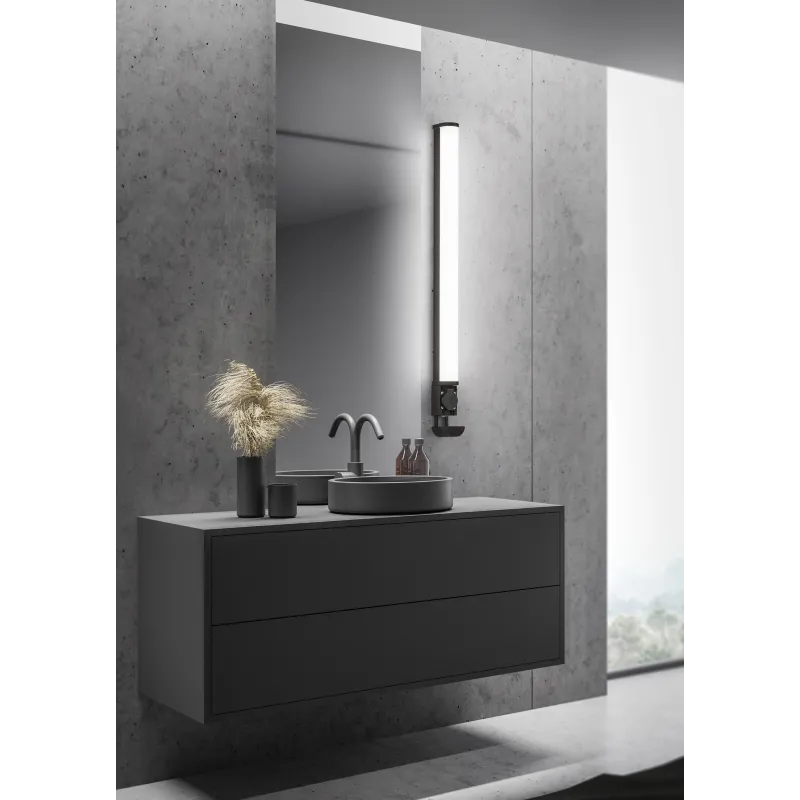 Applique Intérieur Plastique noir mat 230V. LED 3000K 2200lm.