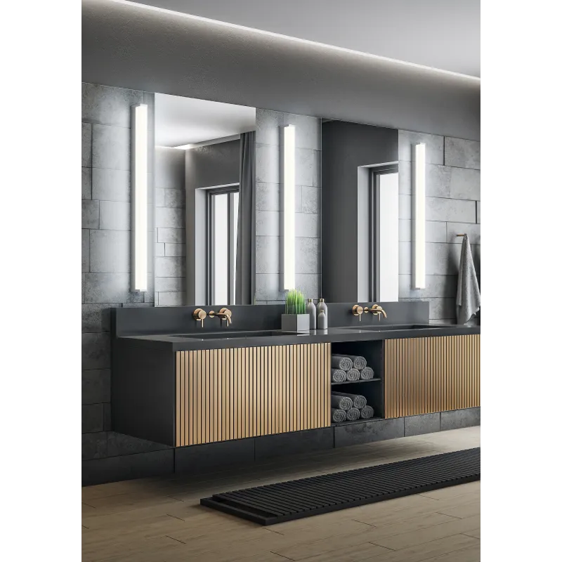 Applique Intérieur Métal chrome 230V. LED 3000K 2300lm.