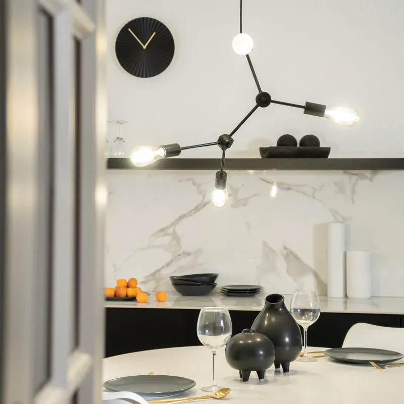 suspension-metal-noir-4-ampoules-culot-e27