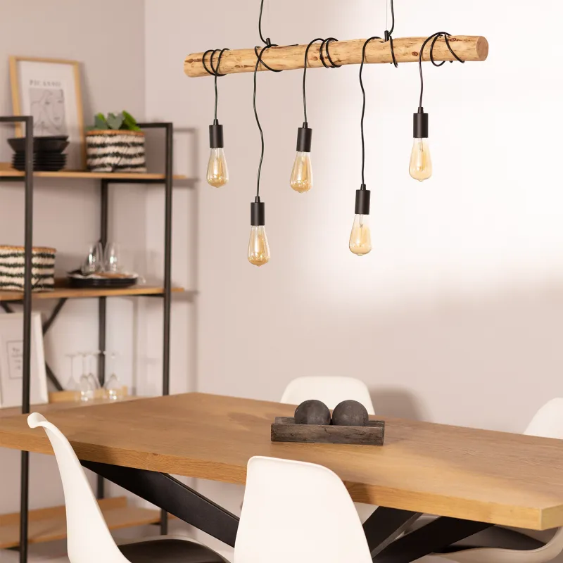 plafonnier-5-suspensions-culot-e27-bois-fils-blanc-ou-noir
