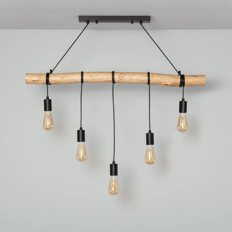plafonnier-5-suspensions-culot-e27-bois-fils-blanc-ou-noir