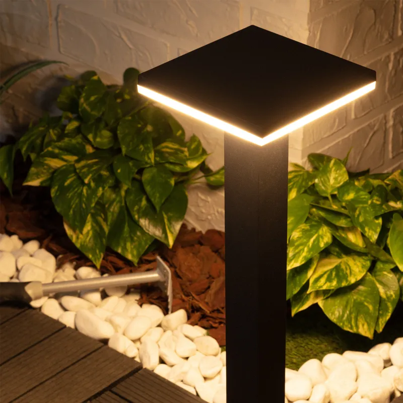 borne-potelet-60cm-a-fixer-led-12w-ip54-jardin-3000k-850-lumens