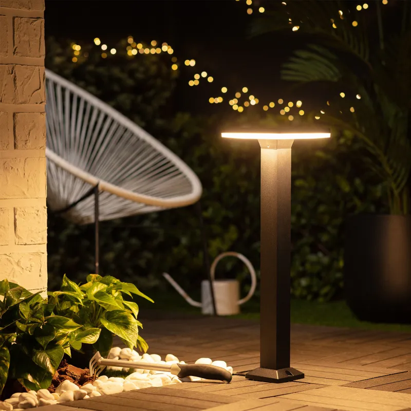 borne-potelet-60cm-a-fixer-led-12w-ip54-jardin-3000k-850-lumens