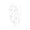 Plafonnier 5 têtes nuage bois décoration chambre enfant e27