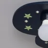 Plafonnier 5 têtes nuage bois décoration chambre enfant e27