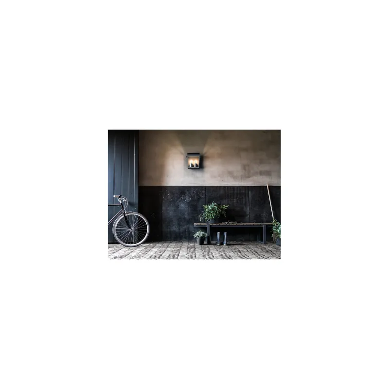 applique-exterieur-philips-noire-ip44-double-culot-e27