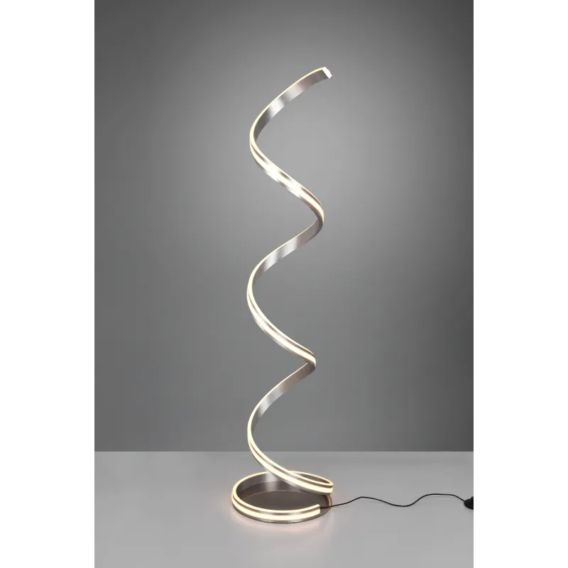 Lampadaire Intérieur Métal Nickel mat 230V. LED 2300+3000+4000K 4000lm.