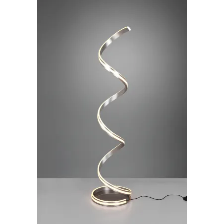 Lampadaire Intérieur Métal Nickel mat 230V. LED 2300+3000+4000K 4000lm.