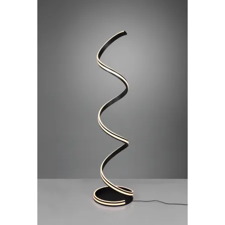 Lampadaire Intérieur Métal noir mat 230V. LED 2300+3000+4000K 4000lm.