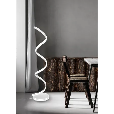 Lampadaire Intérieur Métal Blanc mat 230V. LED 2300+3000+4000K 4000lm.