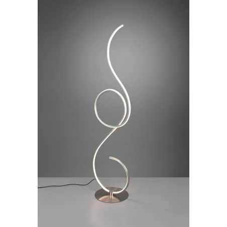 Lampadaire Intérieur Métal Nickel mat 230V. LED 2700+4000+6000K 2700lm.