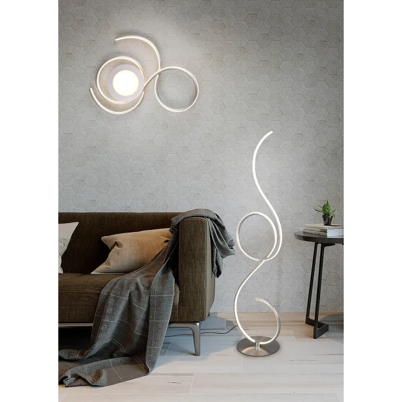Lampadaire Intérieur Métal Blanc mat 230V. LED 2700+4000+6000K 2700lm.