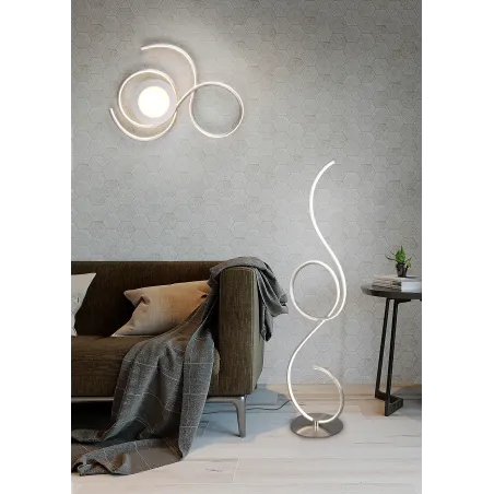 Lampadaire Intérieur Métal Blanc mat 230V. LED 2700+4000+6000K 2700lm.