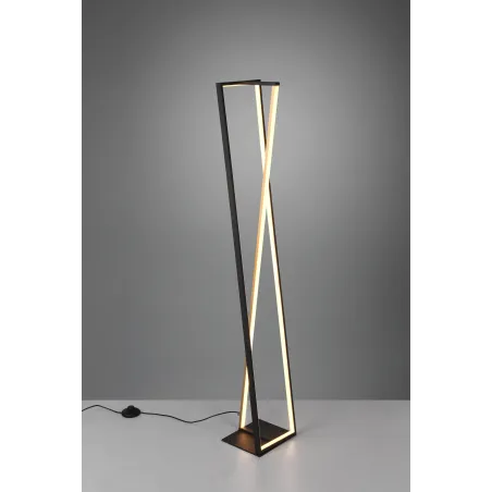 Lampadaire Intérieur Métal noir mat 230V. LED 2300+3000+4000K 2950lm.