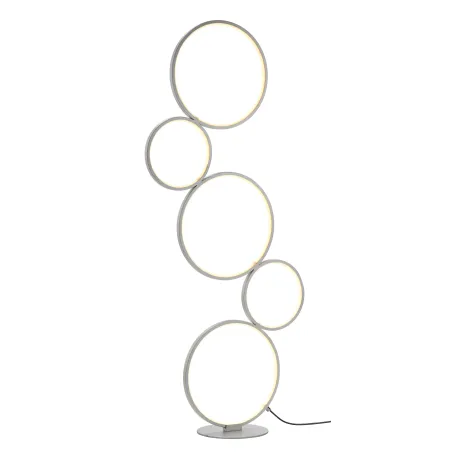 Lampadaire Intérieur Métal argent 230V. LED 3000K 4700lm.