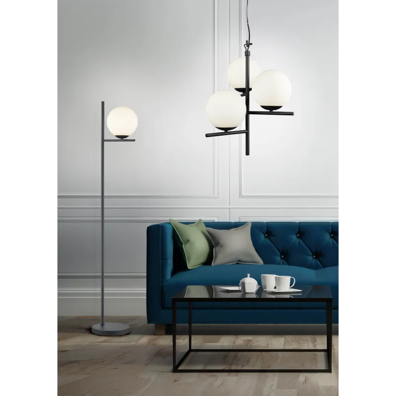 Lampadaire Intérieur Métal noir mat 230V.