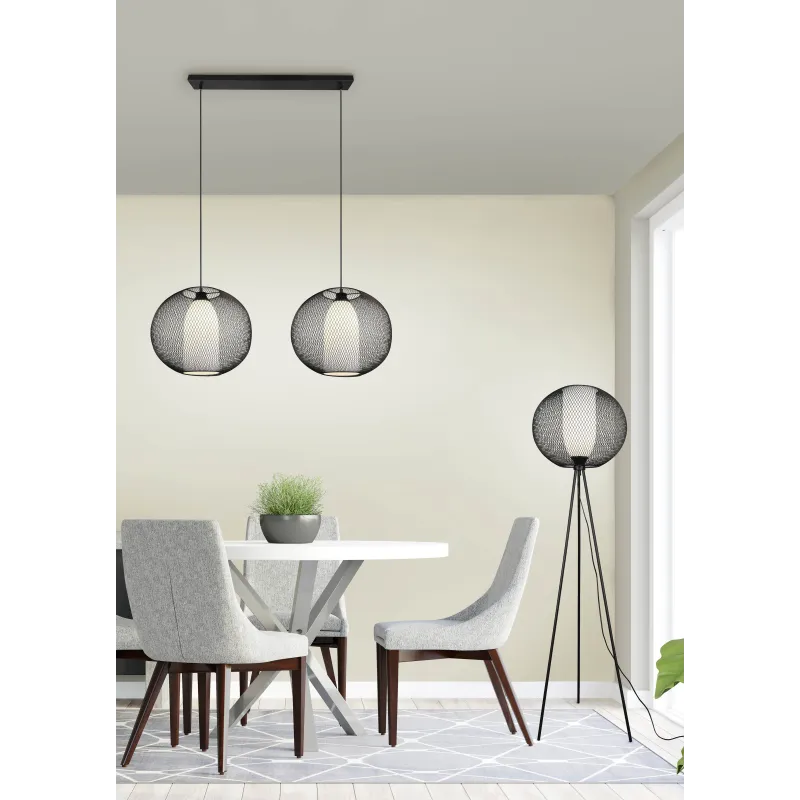 Lampadaire Intérieur Métal noir mat 230V.