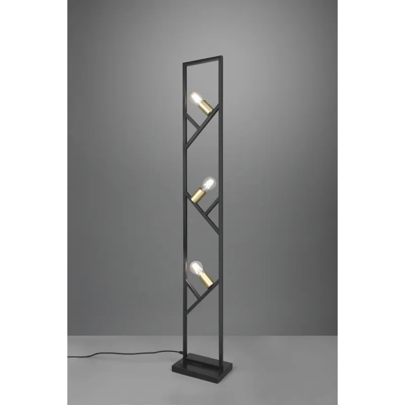 Lampadaire Intérieur Métal noir mat 230V.