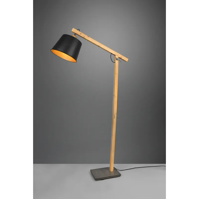 Lampadaire Intérieur Métal noir mat 230V.