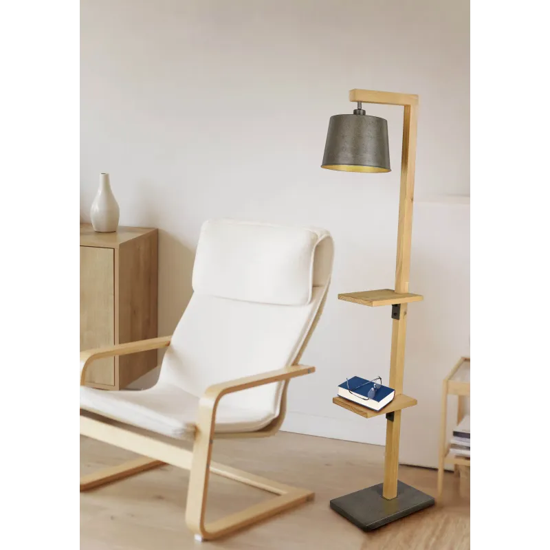 Lampadaire Intérieur Bois naturel naturel 230V.