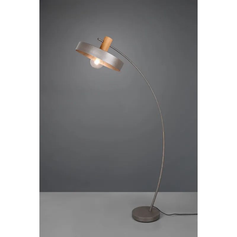 Lampadaire Intérieur Métal Nickel antique 230V.