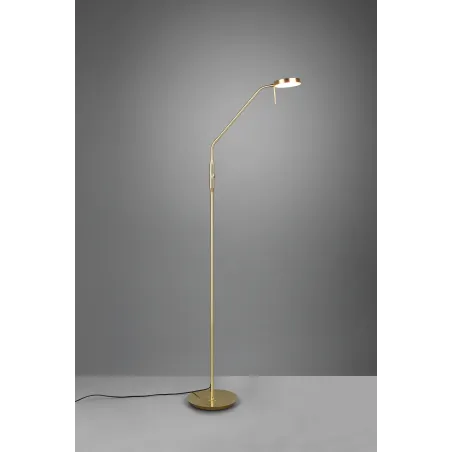 Lampadaire Intérieur Métal Laiton mat 230V. LED 2300+3000+4000K 1400lm.
