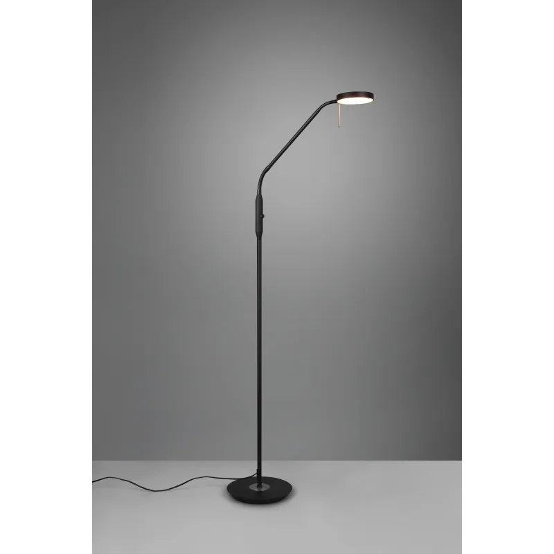 Lampadaire Intérieur Métal noir mat 230V. LED 2300+3000+4000K 1400lm.