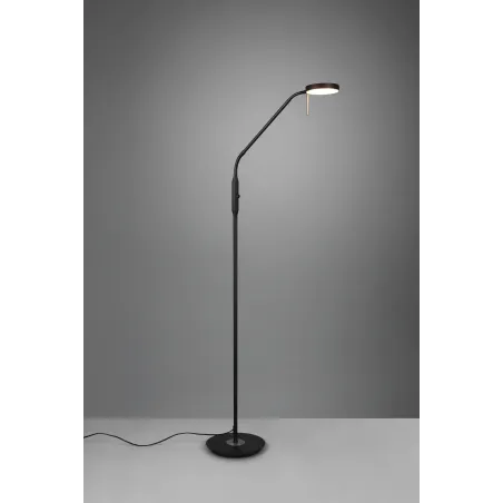 Lampadaire Intérieur Métal noir mat 230V. LED 2300+3000+4000K 1400lm.