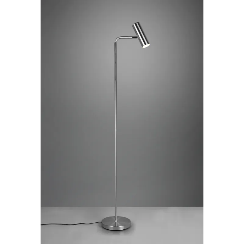 Lampadaire Intérieur Métal Nickel mat 230V.