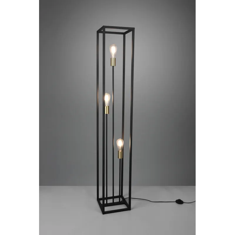 Lampadaire Intérieur Métal noir mat 230V.