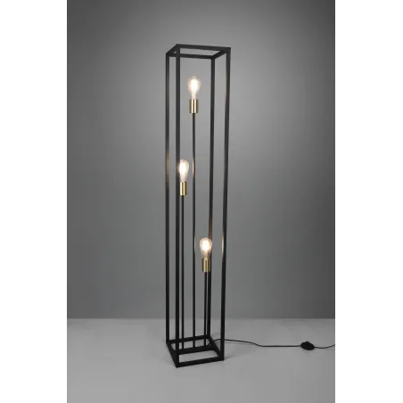 Lampadaire Intérieur Métal noir mat 230V.