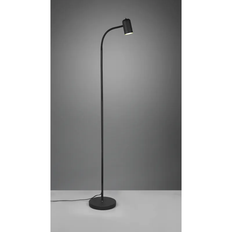 Lampadaire Intérieur Métal noir mat 230V.